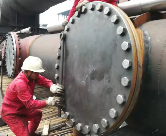 Xin steel 1200mm coke oven gas pipeline level sealing success